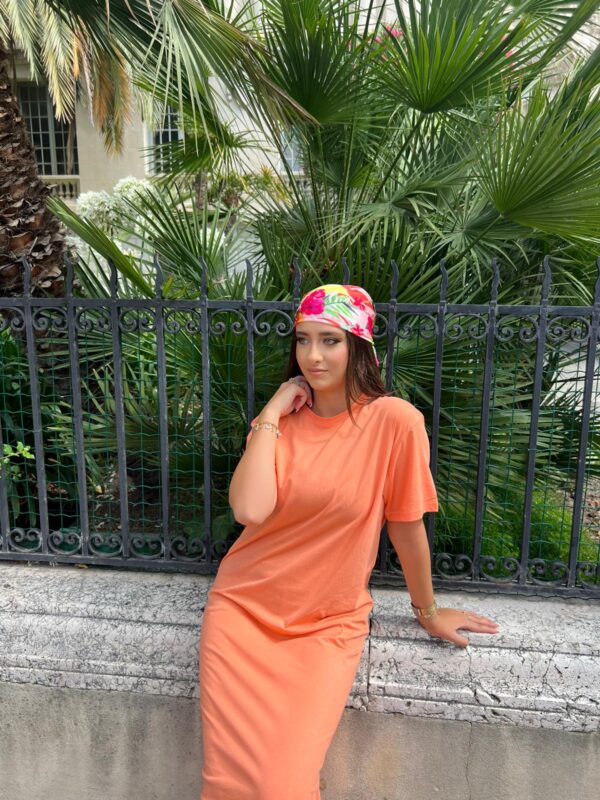 robe longue orange